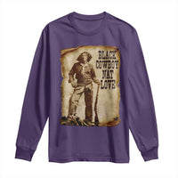 Black Cowboy Nat Love Long Sleeve Shirt African American Western Rodeo Melanin Black History Texas - Wonder Print Shop