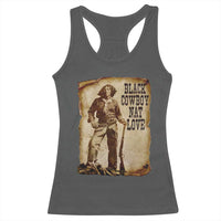 Black Cowboy Nat Love Racerback Tank Top African American Western Rodeo Melanin Black History Texas - Wonder Print Shop