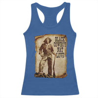 Black Cowboy Nat Love Racerback Tank Top African American Western Rodeo Melanin Black History Texas - Wonder Print Shop