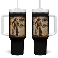 Black Cowboy Nat Love Tumbler With Handle African American Western Rodeo Melanin Black History Texas - Wonder Print Shop