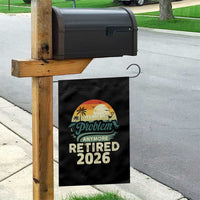 Retired 2026 Garden Flag Vintage Retro Retirement Not My Problem Anymore