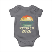 Retired 2026 Baby Onesie Vintage Retro Retirement Not My Problem Anymore