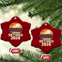Retired 2026 Ceramic Ornament Vintage Retro Retirement Not My Problem Anymore