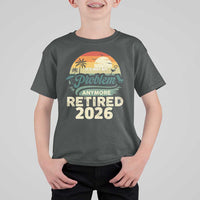 Retired 2026 T Shirt For Kid Vintage Retro Retirement Not My Problem Anymore