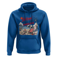 Retirement Gifts For Her Hoodie Retro Retired Free And Fabulous Beach Summer Vacation Vintage