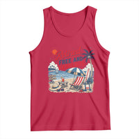 Retirement Gifts For Her Tank Top Retro Retired Free And Fabulous Beach Summer Vacation Vintage