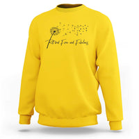 Happy Retirement Gifts For Woman Sweatshirt Retired Free And Fabulous Dandelion
