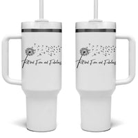 Happy Retirement Gifts For Woman Tumbler With Handle Retired Free And Fabulous Dandelion