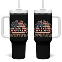 The Legend Has Retired 2026 Tumbler With Handle American Flag Coworker Retirement Gifts I Worked My Whole Life For This