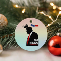 No Kings Ceramic Ornament Funny Resist Meme - Wonder Print Shop