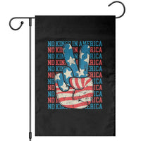 No Kings In America Garden Flag USA Flag Peace Sign Hand 4th of July Patriotic - Wonder Print Shop