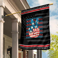 No Kings In America Garden Flag USA Flag Peace Sign Hand 4th of July Patriotic