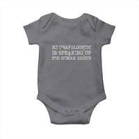 Unapologetic Speaking For Human Rights Baby Onesie Positive Message Protest Bird Diversity - Wonder Print Shop