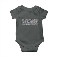 Unapologetic Speaking For Human Rights Baby Onesie Positive Message Protest Bird Diversity - Wonder Print Shop