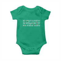 Unapologetic Speaking For Human Rights Baby Onesie Positive Message Protest Bird Diversity - Wonder Print Shop
