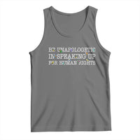 Unapologetic Speaking For Human Rights Tank Top Positive Message Protest Bird Diversity - Wonder Print Shop
