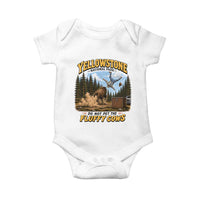 Yellowstone National Park Do Not Pet The Fluffy Cows Bison Baby Onesie