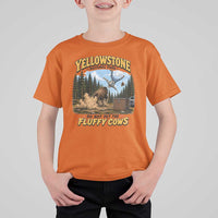 Yellowstone National Park Do Not Pet The Fluffy Cows Bison T Shirt For Kid