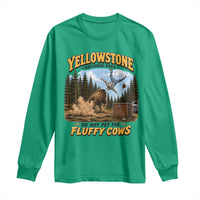 Yellowstone National Park Do Not Pet The Fluffy Cows Bison Long Sleeve Shirt