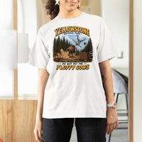 Yellowstone National Park Do Not Pet The Fluffy Cows Bison T Shirt For Women