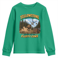 Yellowstone National Park Do Not Pet The Fluffy Cows Bison Youth Sweatshirt