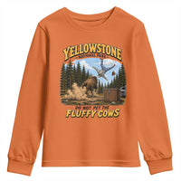 Yellowstone National Park Do Not Pet The Fluffy Cows Bison Youth Sweatshirt