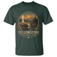 Vintage Yellowstone National Park Vintage Bison Geyser T Shirt Wyoming Montana Idaho Hiking Camping