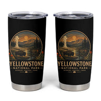 Vintage Yellowstone National Park Vintage Bison Geyser Tumbler Cup Wyoming Montana Idaho Hiking Camping