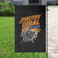 Vintage Jimothy Raccoon Garden Flag Feral Legend Seattle WA Trash Panda Meme
