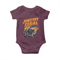 Vintage Jimothy Raccoon Baby Onesie Feral Legend Seattle WA Trash Panda Meme