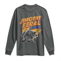 Vintage Jimothy Raccoon Long Sleeve Shirt Feral Legend Seattle WA Trash Panda Meme