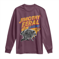 Vintage Jimothy Raccoon Long Sleeve Shirt Feral Legend Seattle WA Trash Panda Meme