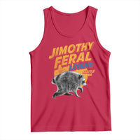 Vintage Jimothy Raccoon Tank Top Feral Legend Seattle WA Trash Panda Meme