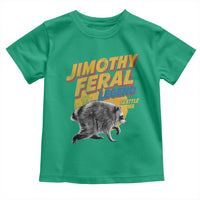 Vintage Jimothy Raccoon Toddler T Shirt Feral Legend Seattle WA Trash Panda Meme