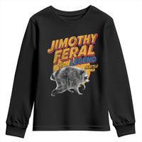 Vintage Jimothy Raccoon Youth Sweatshirt Feral Legend Seattle WA Trash Panda Meme
