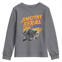 Vintage Jimothy Raccoon Youth Sweatshirt Feral Legend Seattle WA Trash Panda Meme