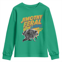 Vintage Jimothy Raccoon Youth Sweatshirt Feral Legend Seattle WA Trash Panda Meme