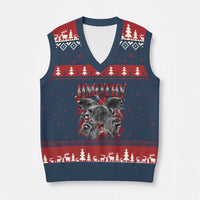 Jimothy Raccoon V-Neck Knit Sweater Vest Vintage 90s Bootleg Rap Style Funny Meme