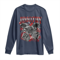 Jimothy Raccoon Long Sleeve Shirt Vintage 90s Bootleg Rap Style Funny Meme