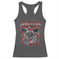 Jimothy Raccoon Racerback Tank Top Vintage 90s Bootleg Rap Style Funny Meme
