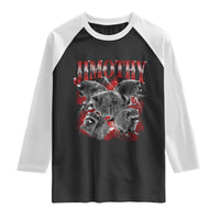 Jimothy Raccoon Raglan Shirt Vintage 90s Bootleg Rap Style Funny Meme