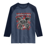 Jimothy Raccoon Raglan Shirt Vintage 90s Bootleg Rap Style Funny Meme