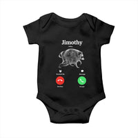 Jimothy Calling Phone Call Seattle Raccoon Baby Onesie