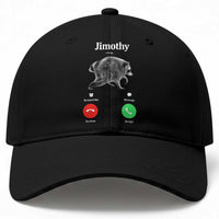 Jimothy Calling Phone Call Seattle Raccoon Baseball Cap