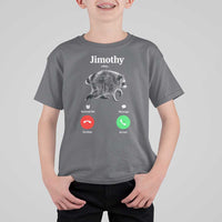 Jimothy Calling Phone Call Seattle Raccoon T Shirt For Kid