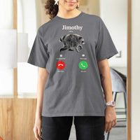 Jimothy Calling Phone Call Seattle Raccoon T Shirt For Women