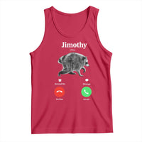 Jimothy Calling Phone Call Seattle Raccoon Tank Top