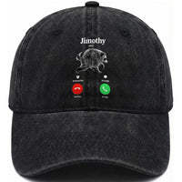 Jimothy Calling Phone Call Seattle Raccoon Washed Cotton Baseball Cap