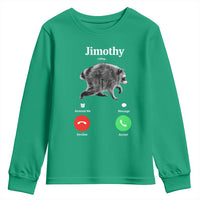 Jimothy Calling Phone Call Seattle Raccoon Youth Sweatshirt