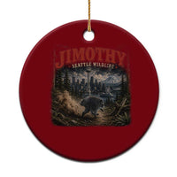 Vintage Jimothy Seattle Wildlife Raccoon Meme Ceramic Ornament